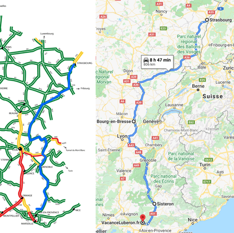 acces au gite depuis Strasbourg