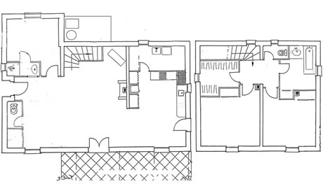 plan interieur du gîte