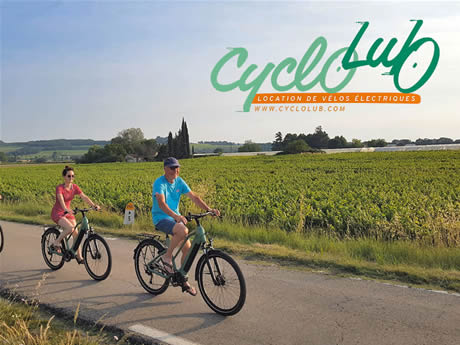 Location de vélos à assistance électrique (VAE) à la Motte d'Aigues avec CycloLub